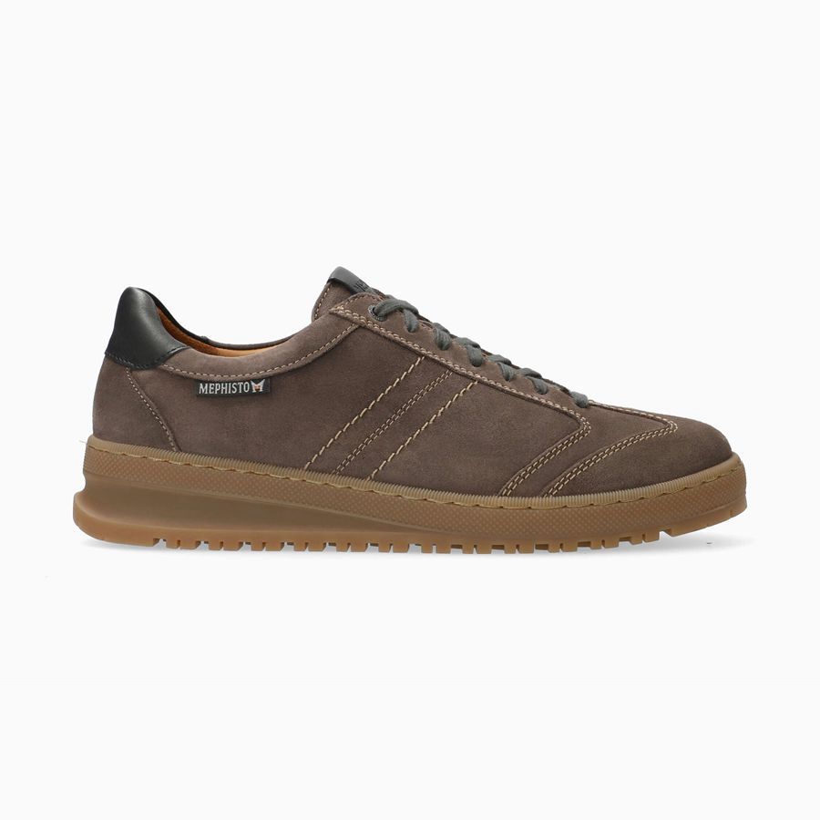 Mephisto JUMPER Suede Læder Sko 1863259-RI - Joggesko Herre Mørke Grå